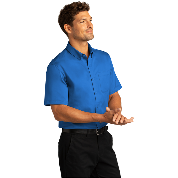 Port Authority® Short Sleeve SuperPro™ React™ Twill Men's Shirt
