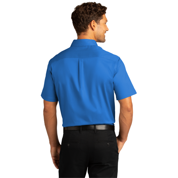 Port Authority® Short Sleeve SuperPro™ React™ Twill Men's Shirt