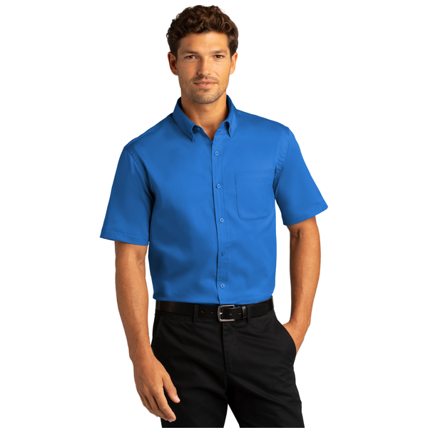 Port Authority® Short Sleeve SuperPro™ React™ Twill Men's Shirt