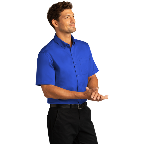 Port Authority® Short Sleeve SuperPro™ React™ Twill Men's Shirt