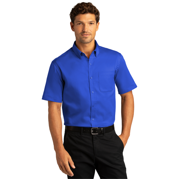 Port Authority® Short Sleeve SuperPro™ React™ Twill Men's Shirt
