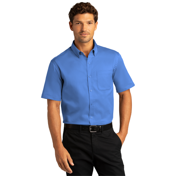 Port Authority® Short Sleeve SuperPro™ React™ Twill Men's Shirt