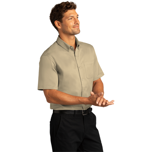 Port Authority® Short Sleeve SuperPro™ React™ Twill Men's Shirt