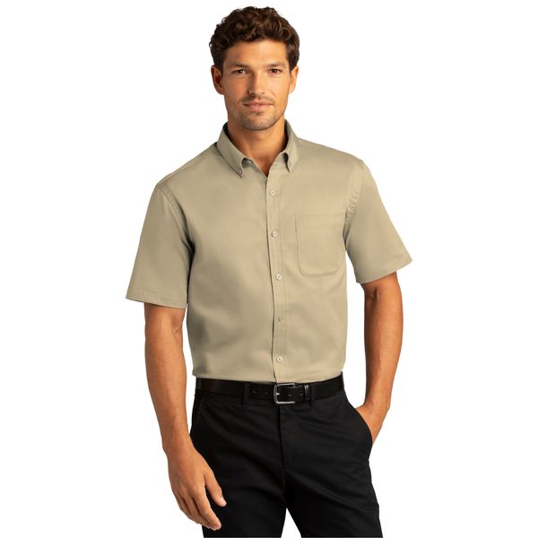 Port Authority® Short Sleeve SuperPro™ React™ Twill Men's Shirt
