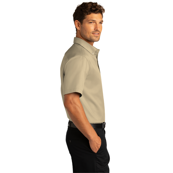 Port Authority® Short Sleeve SuperPro™ React™ Twill Men's Shirt