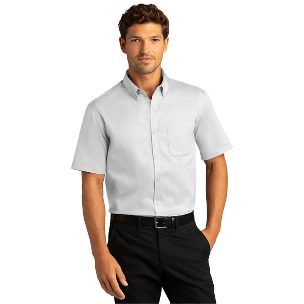 Port Authority® Short Sleeve SuperPro™ React™ Twill Men's Shirt