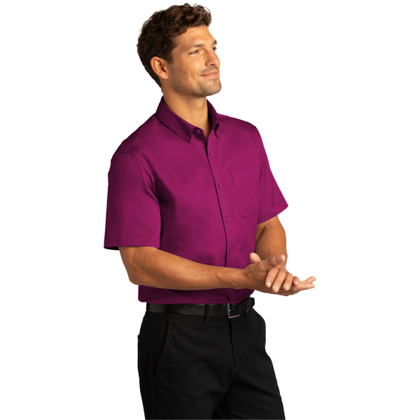 Port Authority® Short Sleeve SuperPro™ React™ Twill Men's Shirt