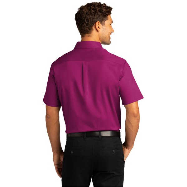 Port Authority® Short Sleeve SuperPro™ React™ Twill Men's Shirt