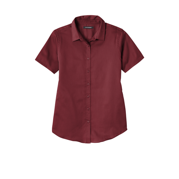 Port Authority® Short Sleeve SuperPro™ React™ Twill Ladies' Shirt