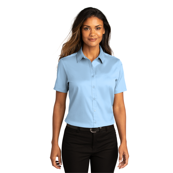 Port Authority® Short Sleeve SuperPro™ React™ Twill Ladies' Shirt