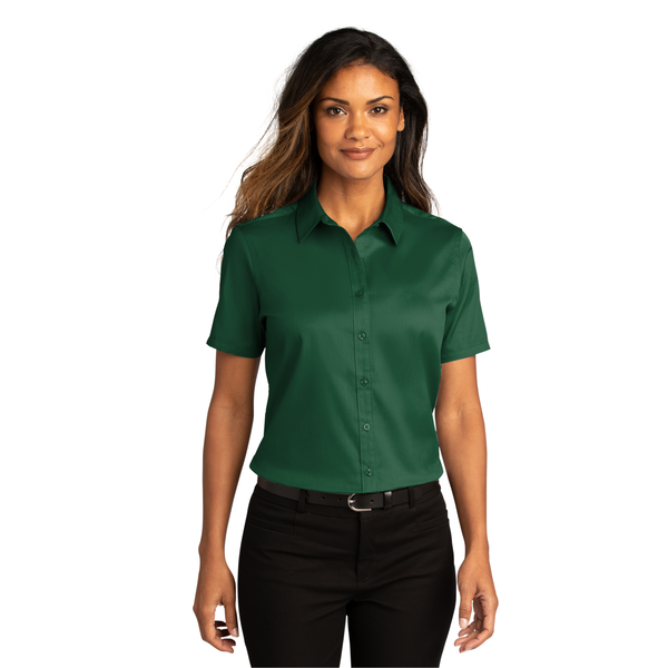 Port Authority® Short Sleeve SuperPro™ React™ Twill Ladies' Shirt