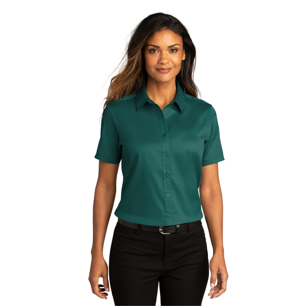 Port Authority® Short Sleeve SuperPro™ React™ Twill Ladies' Shirt