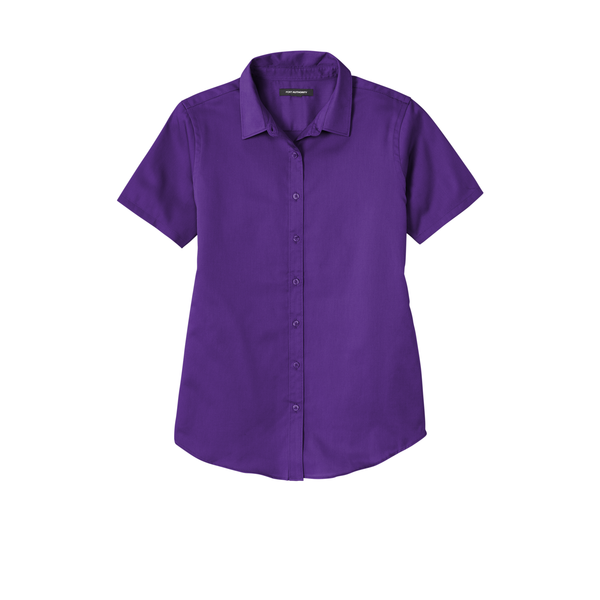 Port Authority® Short Sleeve SuperPro™ React™ Twill Ladies' Shirt