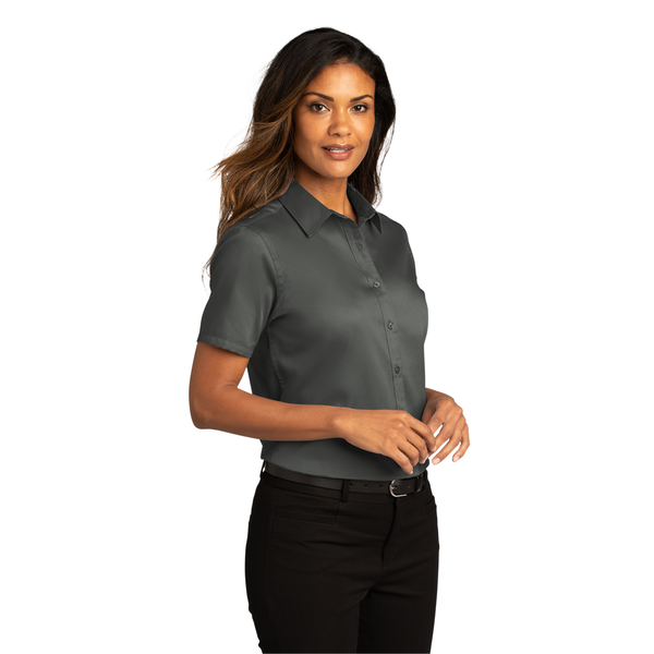 Port Authority® Short Sleeve SuperPro™ React™ Twill Ladies' Shirt