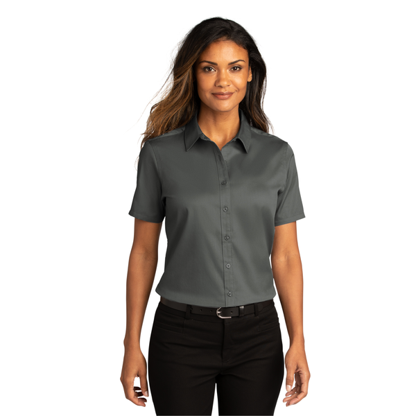 Port Authority® Short Sleeve SuperPro™ React™ Twill Ladies' Shirt