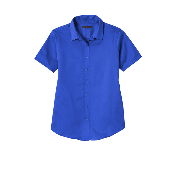 Port Authority® Short Sleeve SuperPro™ React™ Twill Ladies' Shirt