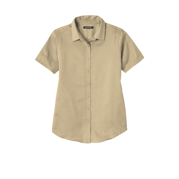 Port Authority® Short Sleeve SuperPro™ React™ Twill Ladies' Shirt