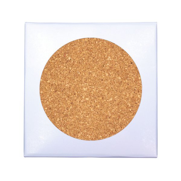 Deluxe 4 Piece Cork Coaster Set, 4-1/2"