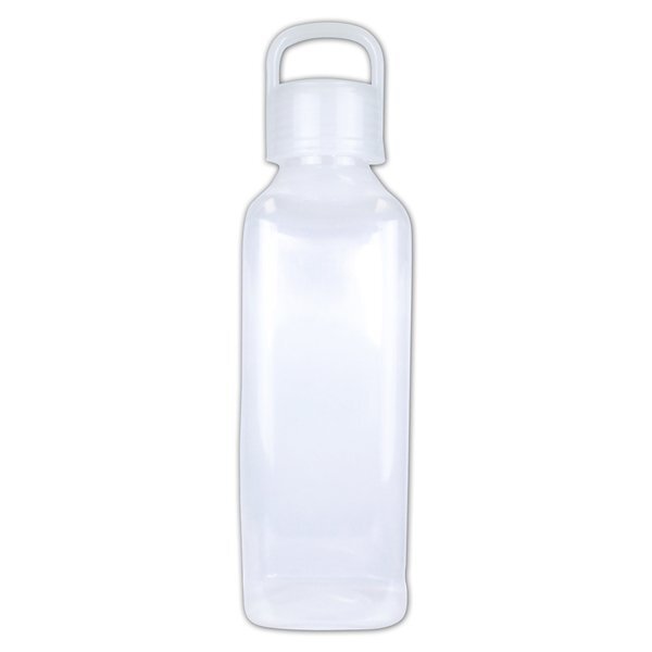 Classic Edge Sport Bottle w/ Handle Lid, Full Color Imprint, 24oz.