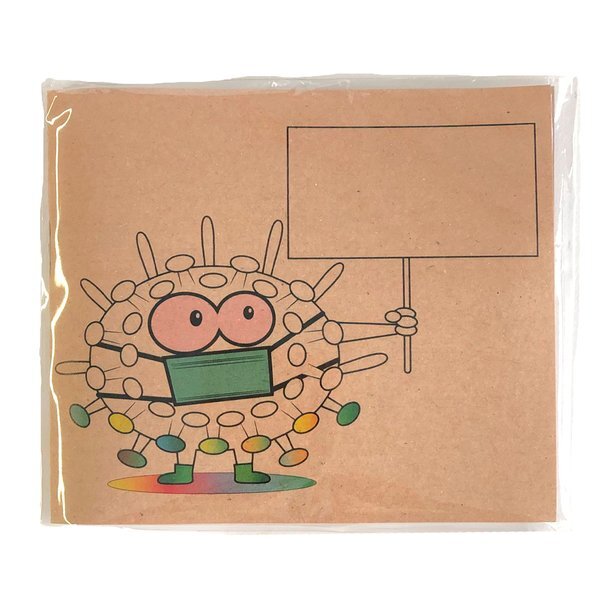 Germs Kids Coloring Book & 6 Color Pencil Set