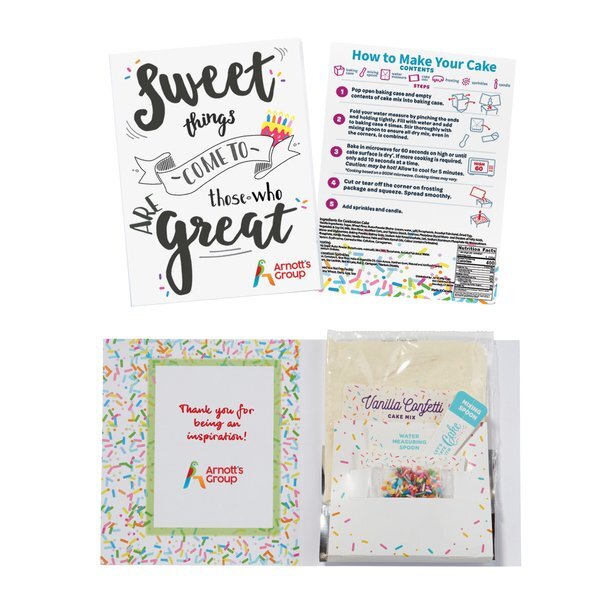 InstaCake Appreciation Cake in a Greeting Card