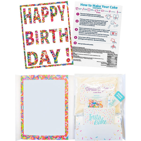 InstaCake Birthday Cake in a Greeting Card