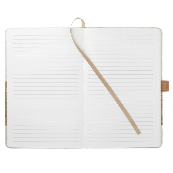 Recycled Cotton and Cork Bound Notebook, 5-1/2" x 8-1/2"