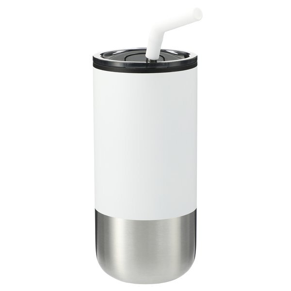 Lagom Travel Tumbler w/ Stainless Steel Straw, 16 oz.