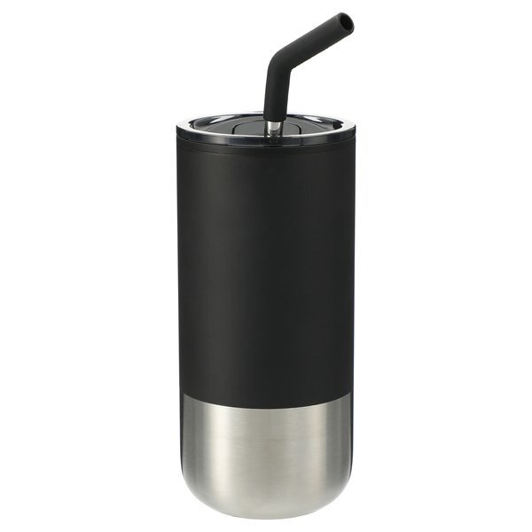 Lagom Travel Tumbler w/ Stainless Steel Straw, 16 oz.