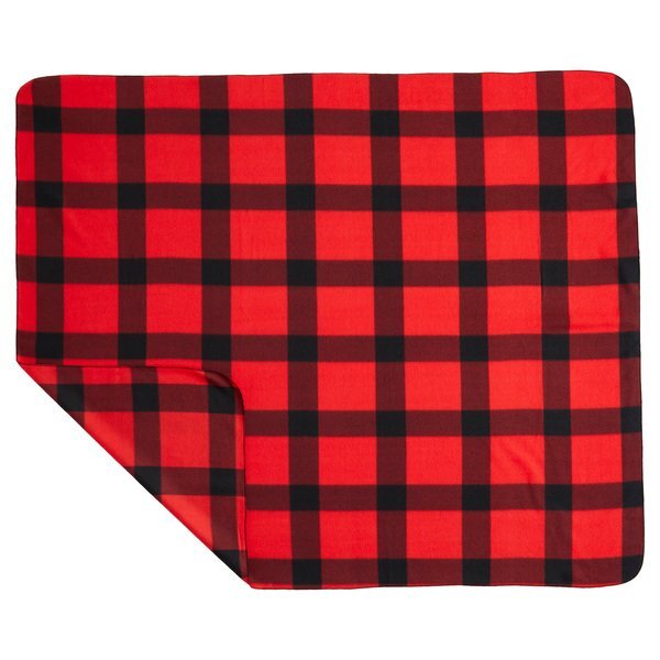 Buffalo Plaid Fleece Blanket, 50" x 60"