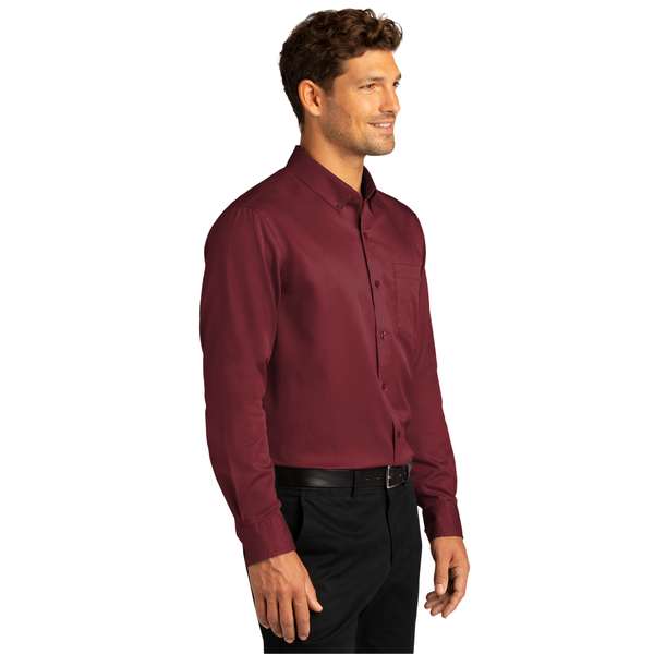 Port Authority® Long Sleeve SuperPro™ React™ Twill Men's Shirt