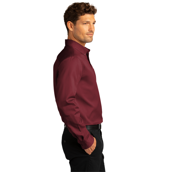 Port Authority® Long Sleeve SuperPro™ React™ Twill Men's Shirt
