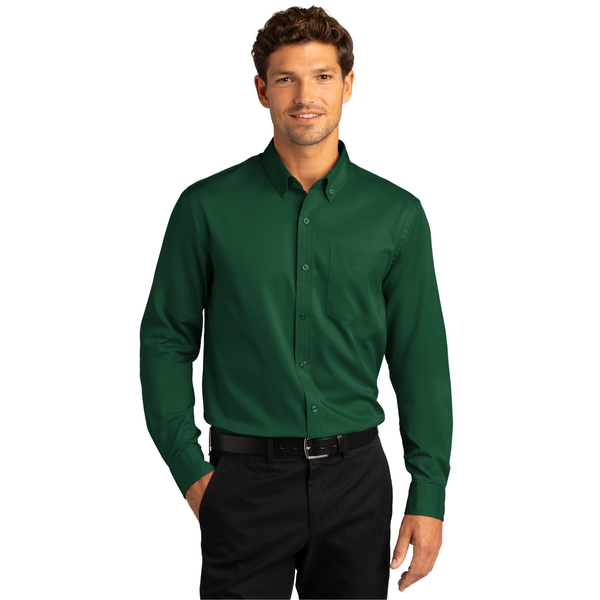 Port Authority® Long Sleeve SuperPro™ React™ Twill Men's Shirt