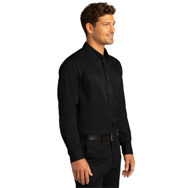 Port Authority® Long Sleeve SuperPro™ React™ Twill Men's Shirt