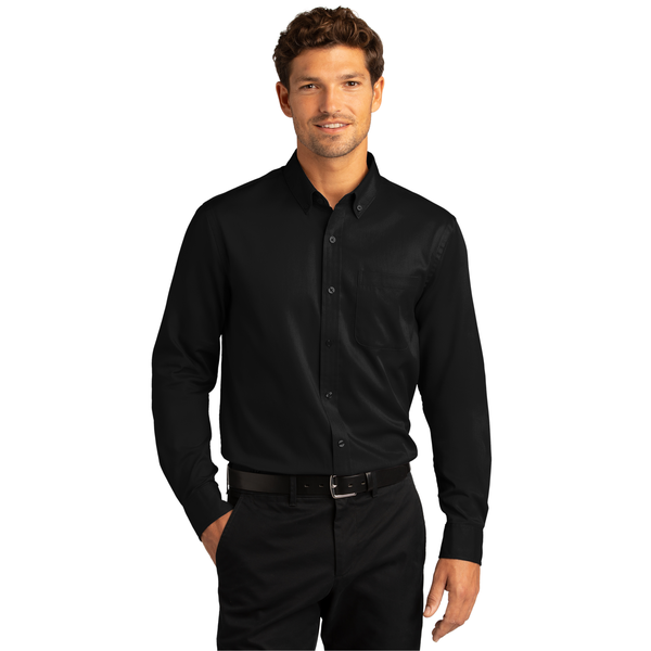 Port Authority® Long Sleeve SuperPro™ React™ Twill Men's Shirt