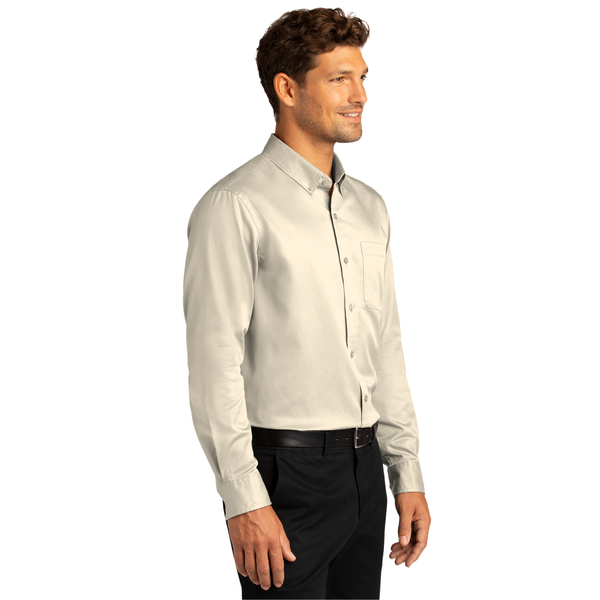 Port Authority® Long Sleeve SuperPro™ React™ Twill Men's Shirt