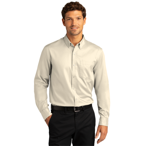 Port Authority® Long Sleeve SuperPro™ React™ Twill Men's Shirt