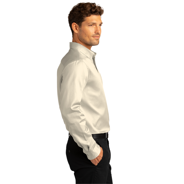 Port Authority® Long Sleeve SuperPro™ React™ Twill Men's Shirt
