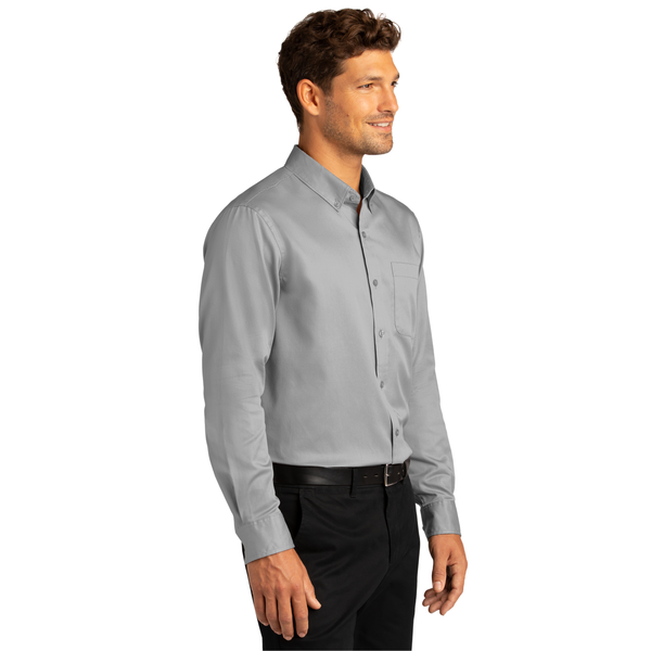 Port Authority® Long Sleeve SuperPro™ React™ Twill Men's Shirt