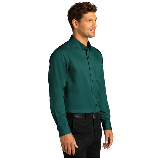 Port Authority® Long Sleeve SuperPro™ React™ Twill Men's Shirt
