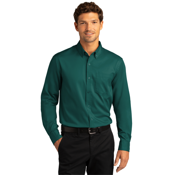 Port Authority® Long Sleeve SuperPro™ React™ Twill Men's Shirt