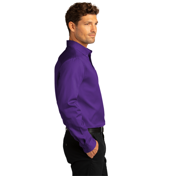 Port Authority® Long Sleeve SuperPro™ React™ Twill Men's Shirt