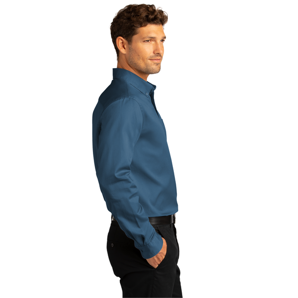 Port Authority® Long Sleeve SuperPro™ React™ Twill Men's Shirt