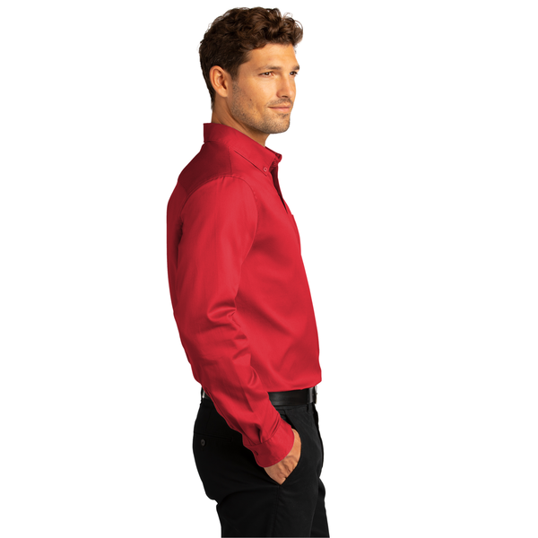 Port Authority® Long Sleeve SuperPro™ React™ Twill Men's Shirt