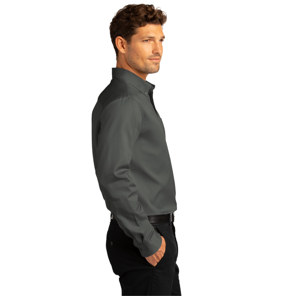 Port Authority® Long Sleeve SuperPro™ React™ Twill Men's Shirt