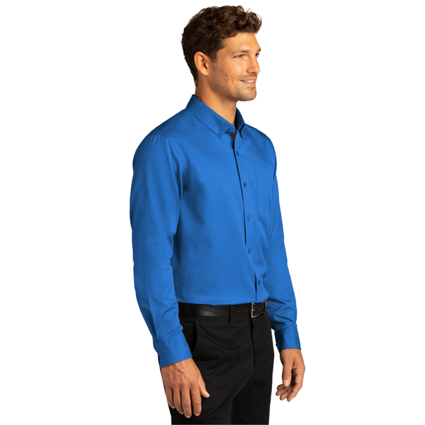 Port Authority® Long Sleeve SuperPro™ React™ Twill Men's Shirt