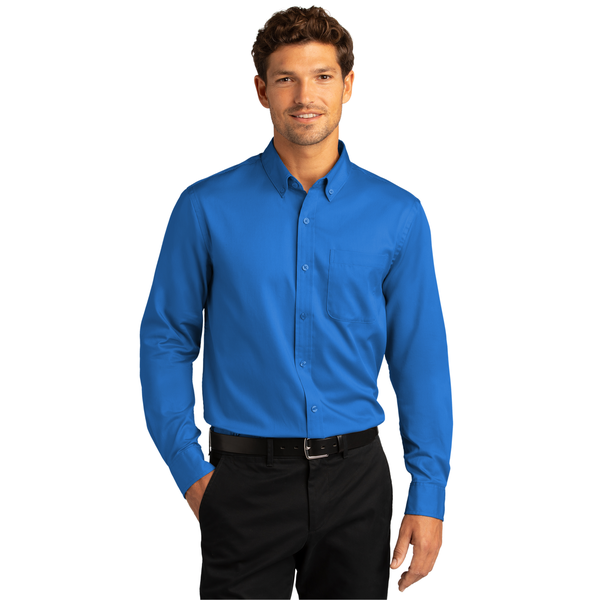 Port Authority® Long Sleeve SuperPro™ React™ Twill Men's Shirt