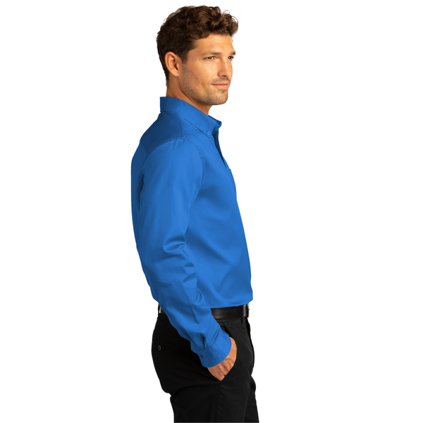 Port Authority® Long Sleeve SuperPro™ React™ Twill Men's Shirt
