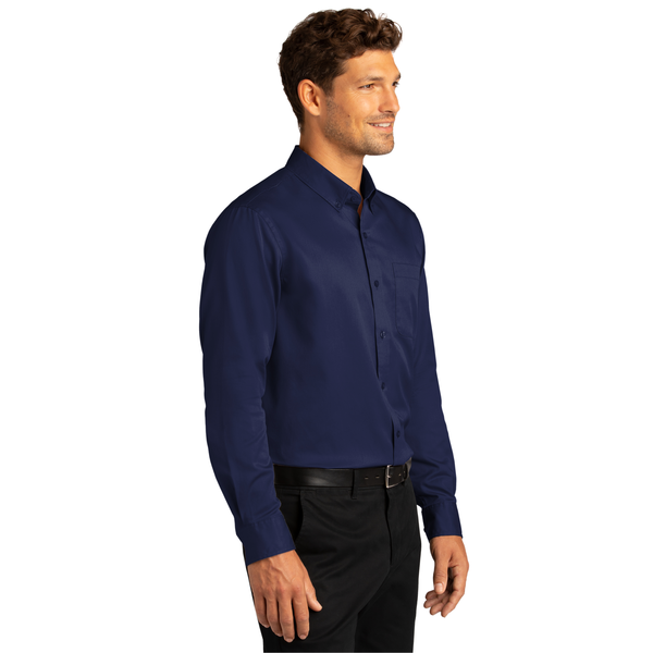 Port Authority® Long Sleeve SuperPro™ React™ Twill Men's Shirt