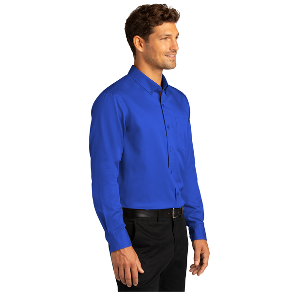Port Authority® Long Sleeve SuperPro™ React™ Twill Men's Shirt